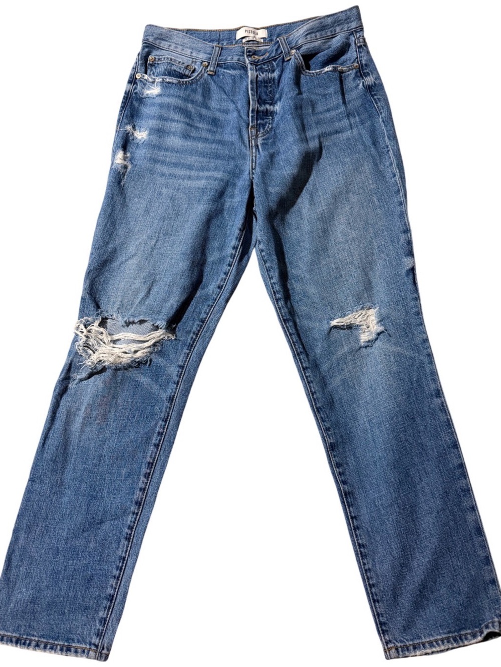 pistola Distressed Blue Jeans